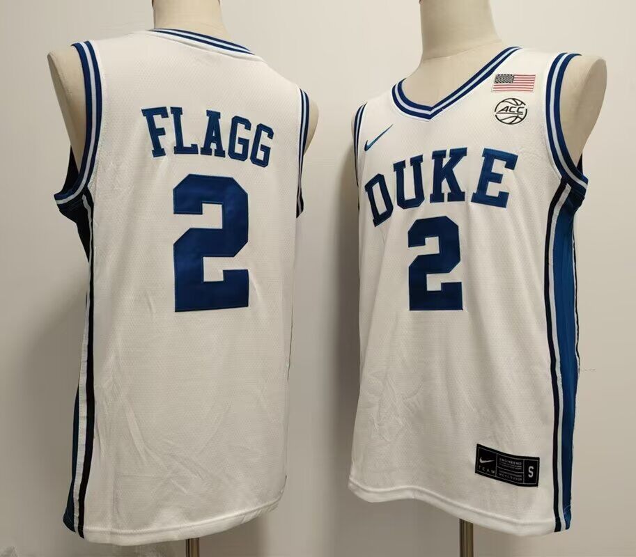 Men NCAA Duke Blue Devils College Basketball #2 Cooper Flagg white 2024 Nike jersey->ncaa teams->NCAA Jersey